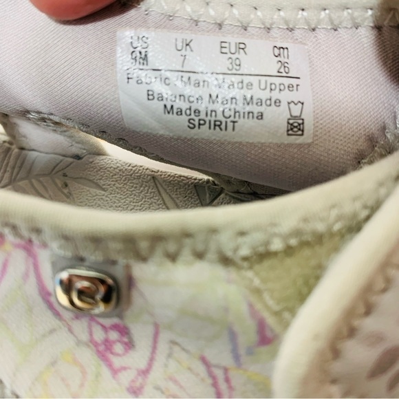 Bzees Spirit White Lilas Wedge Platform Sandals Comfort Floral Neoprene Shoes 9 - Picture 8 of 15